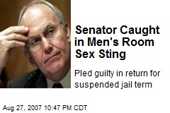 Senator Caught in Men's Room Sex Sting