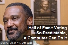 Hall of Fame Voting So Predictable, a Computer Can Do it