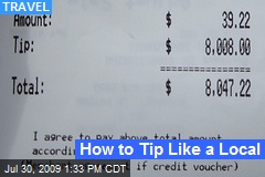 How to Tip Like a Local