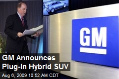 GM Announces Plug-In Hybrid SUV