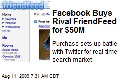 Facebook Buys Rival FriendFeed for $50M