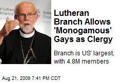 Lutheran Branch Allows 'Monogamous' Gays as Clergy