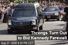 Throngs Turn Out to Bid Kennedy Farewell