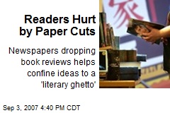 Readers Hurt by Paper Cuts