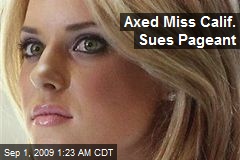 Axed Miss Calif. Sues Pageant