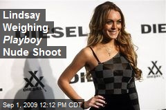 Lindsay Weighing Playboy Nude Shoot