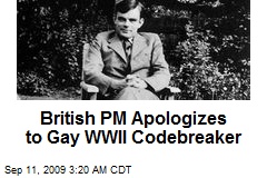 British PM Apologizes to Gay WWII Codebreaker