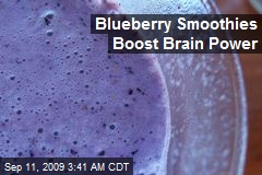 Blueberry Smoothies Boost Brain Power