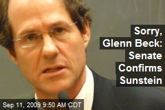 Sorry, Glenn Beck: Senate Confirms Sunstein