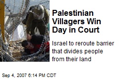 Palestinian Villagers Win Day in Court