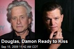 Douglas, Damon Ready to Kiss