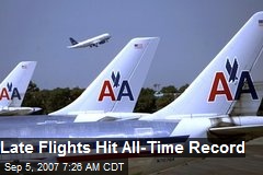 Late Flights Hit All-Time Record