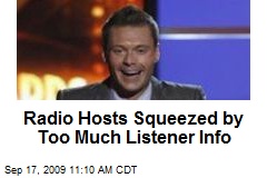 Radio Hosts Squeezed by Too Much Listener Info