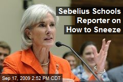 Sebelius Schools Reporter on How to Sneeze