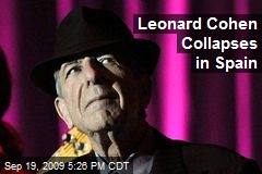 Leonard Cohen Collapses in Spain