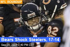 Bears Shock Steelers, 17-14