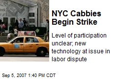 NYC Cabbies Begin Strike