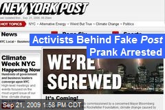 Activists Behind Fake Post Prank Arrested