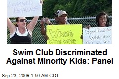 Swim Club Discriminated Against Minority Kids: Panel