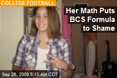 Her Math Puts BCS Formula to Shame