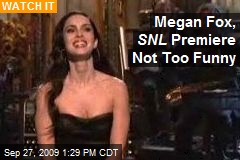 Megan Fox, SNL Premiere Not Too Funny