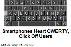 Smartphones Heart QWERTY, Click Off Users