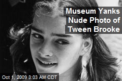 Museum Yanks Nude Photo of Tween Brooke