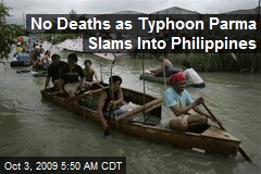 No Deaths as Typhoon Parma Slams Into Philippines