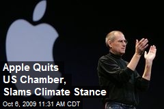 Apple Quits US Chamber, Slams Climate Stance