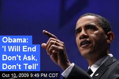 Obama: 'I Will End Don't Ask, Don't Tell'