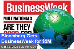 Bloomberg Gets BusinessWeek for $5M