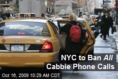 NYC to Ban All Cabbie Phone Calls