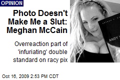 Photo Doesn't Make Me a Slut: Meghan McCain
