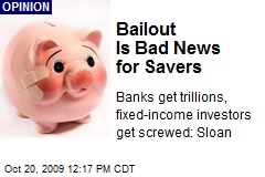 Bailout Is Bad News for Savers