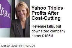 Yahoo Triples Profits After Cost-Cutting