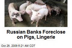 Russian Banks Foreclose on Pigs, Lingerie