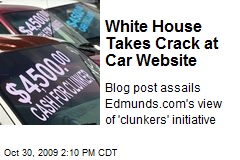 White House Takes Crack at Car Website