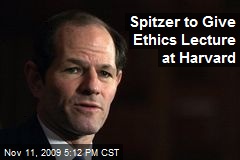 Spitzer to Give Ethics Lecture at Harvard