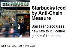 Starbucks Iced by Anti-Chain Measure