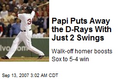 Papi Puts Away the D-Rays With Just 2 Swings