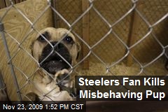 Steelers Fan Kills Misbehaving Pup