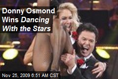Donny Osmond Wins Dancing With the Stars
