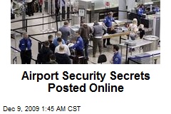 Airport Security Secrets Posted Online