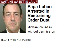 Papa Lohan Arrested in Restraining Order Bust