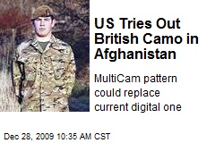 US Tries Out British Camo in Afghanistan