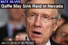 Gaffe May Sink Reid in Nevada