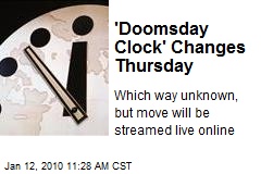 'Doomsday Clock' Changes Thursday