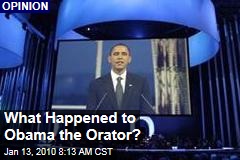 What Happened to Obama the Orator?
