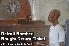 Detroit Bomber Bought Return Ticket