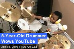 5-Year-Old Drummer Wows YouTube